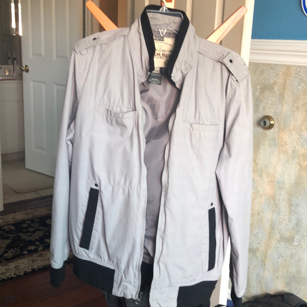 Gray lightweight jacket